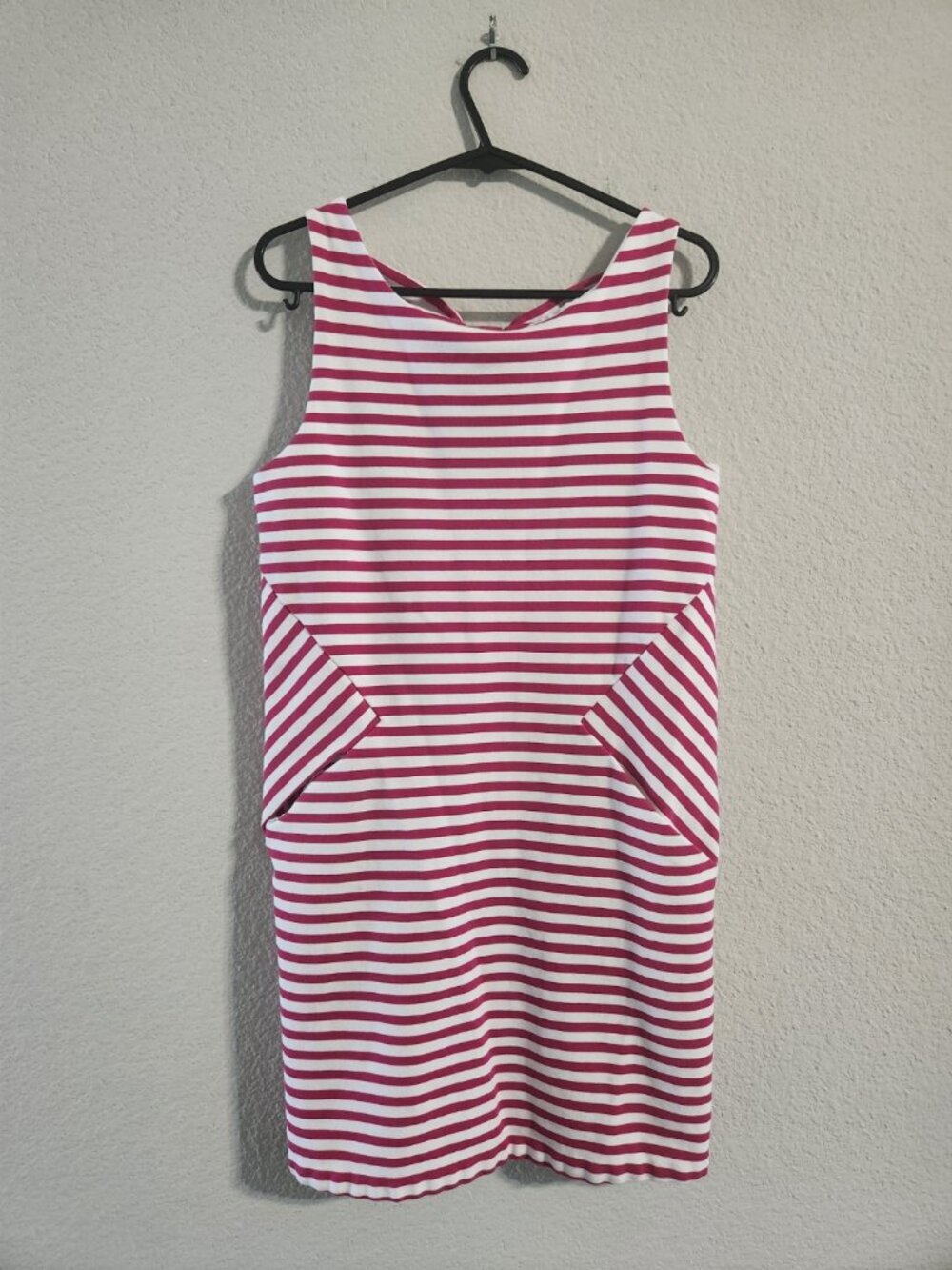 Kate Spade Kids Vivien Dress Girls size 14 Pink & White Stripe with bow detail